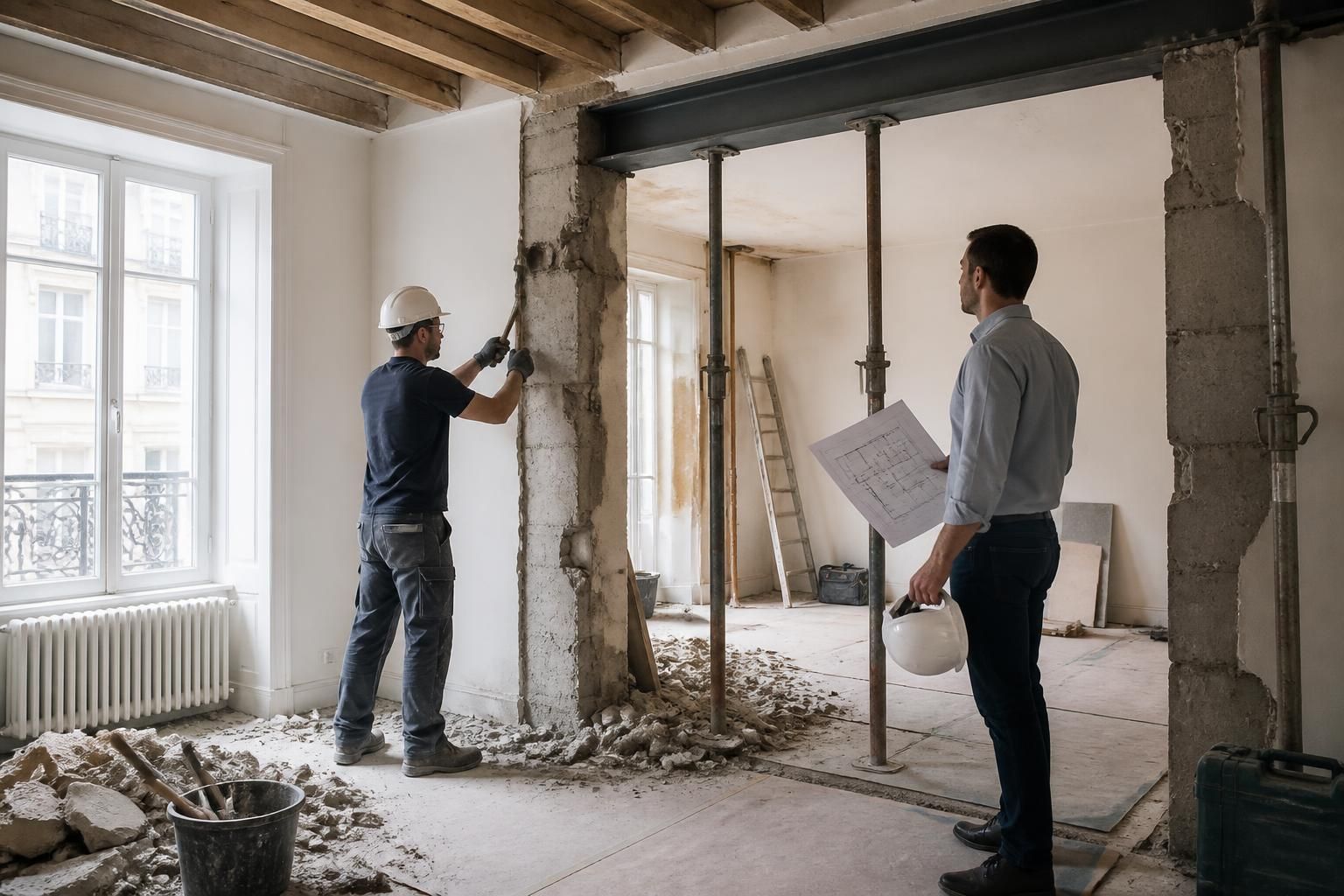 découvrez si l'intervention d'un architecte est nécessaire pour abattre un mur porteur lors de vos travaux de rénovation et quelles précautions prendre.