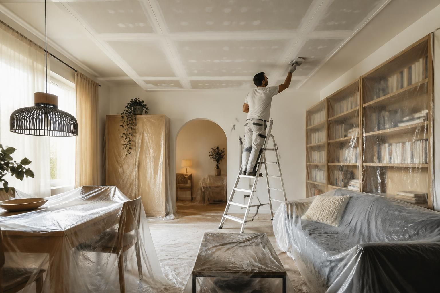 découvrez comment rénover un plafond efficacement sans avoir à déplacer les meubles de votre pièce, grâce à des astuces pratiques et des techniques adaptées.
