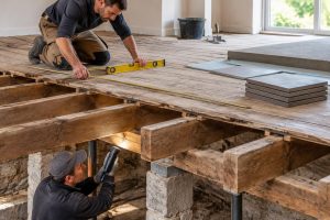découvrez comment évaluer la solidité d’un plancher bois avant la pose d’une chape pour carrelage : charges, flèche, entraxe et vérifications utiles.
